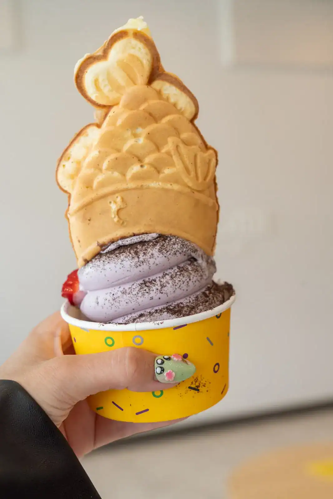 Soft serve cone in a SomiSomi cup in Shenandoah