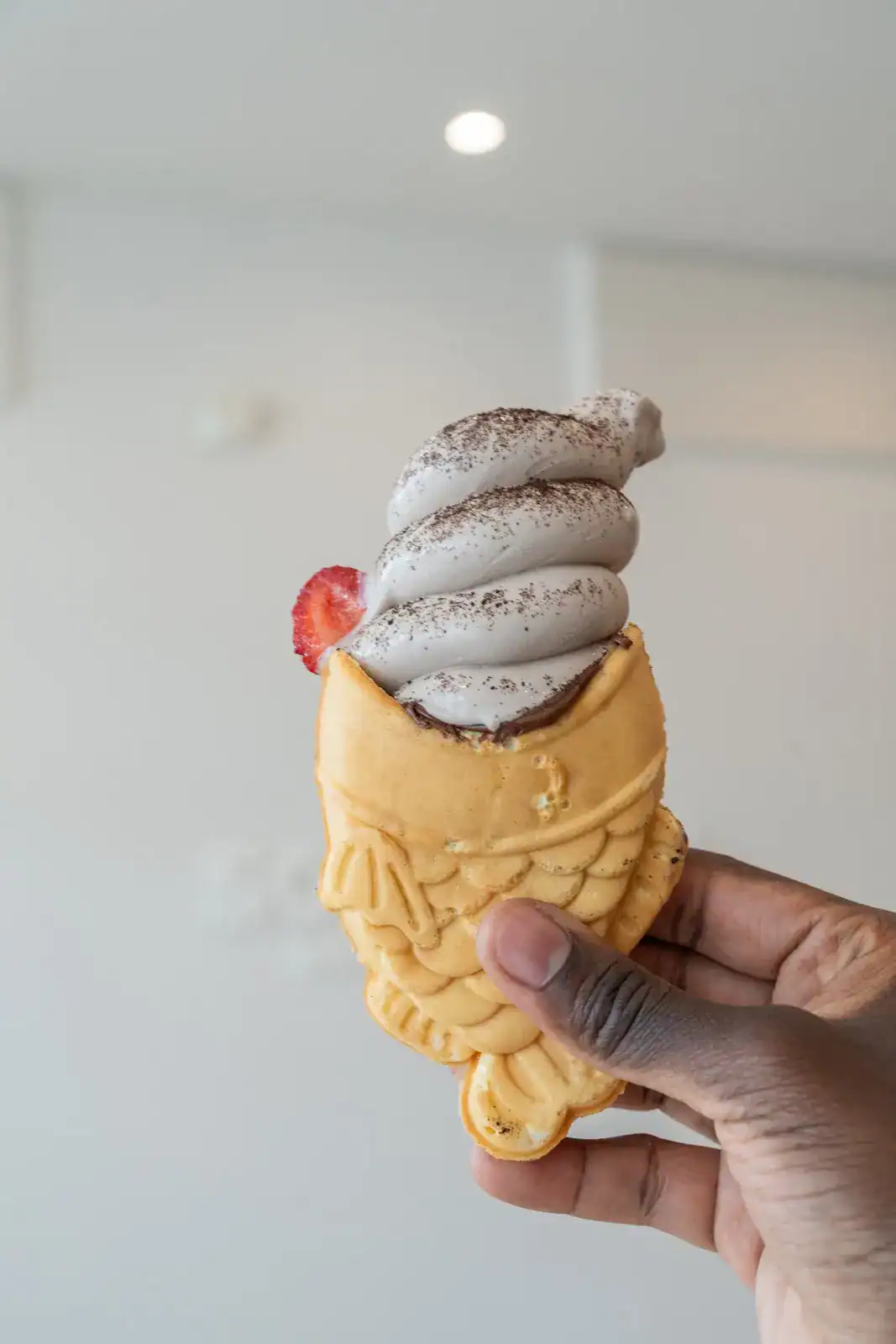 Taiyaki soft serve cone from SomiSomi in Shenandoah