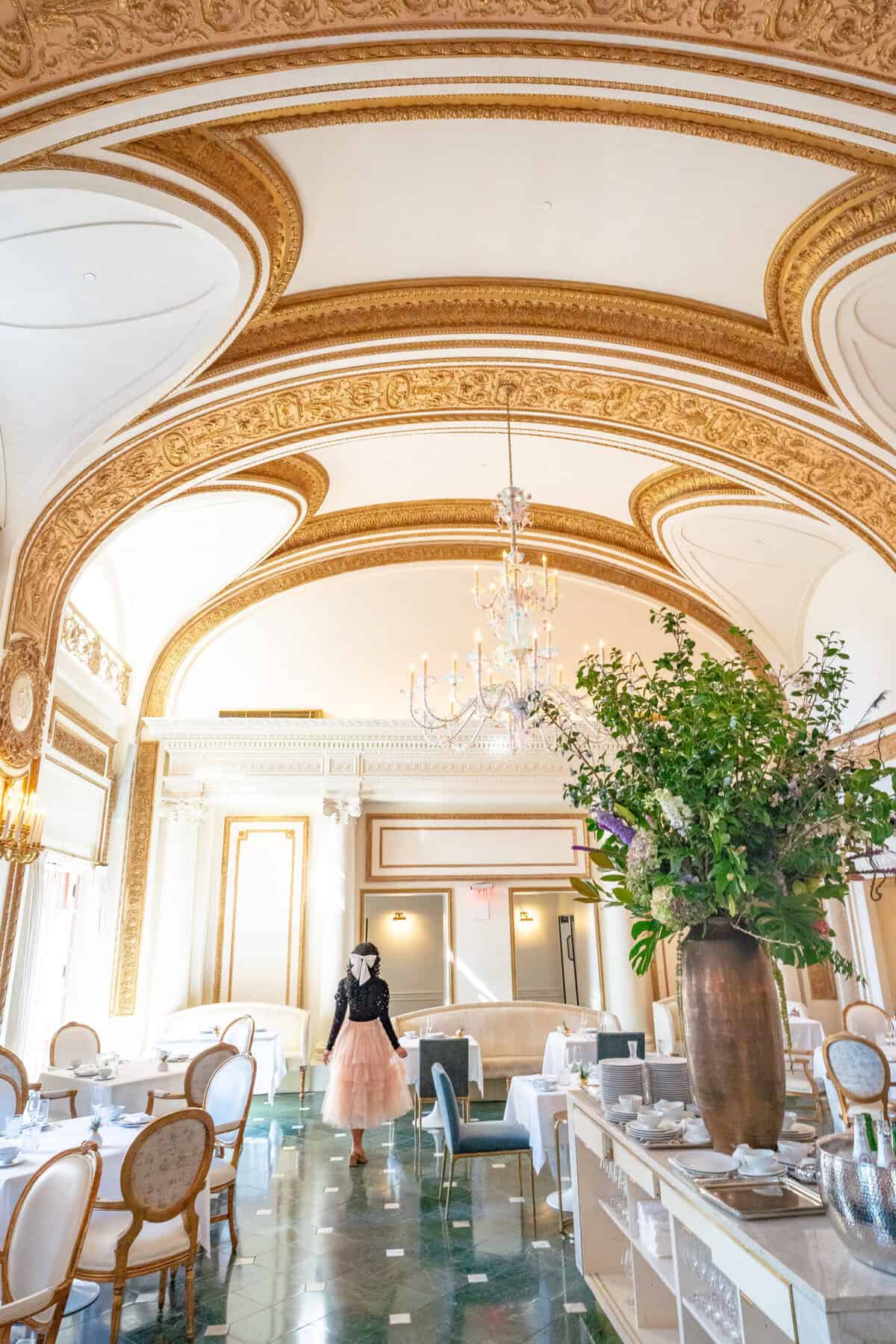 The French Room at The Adolphus Hotel in Dallas.